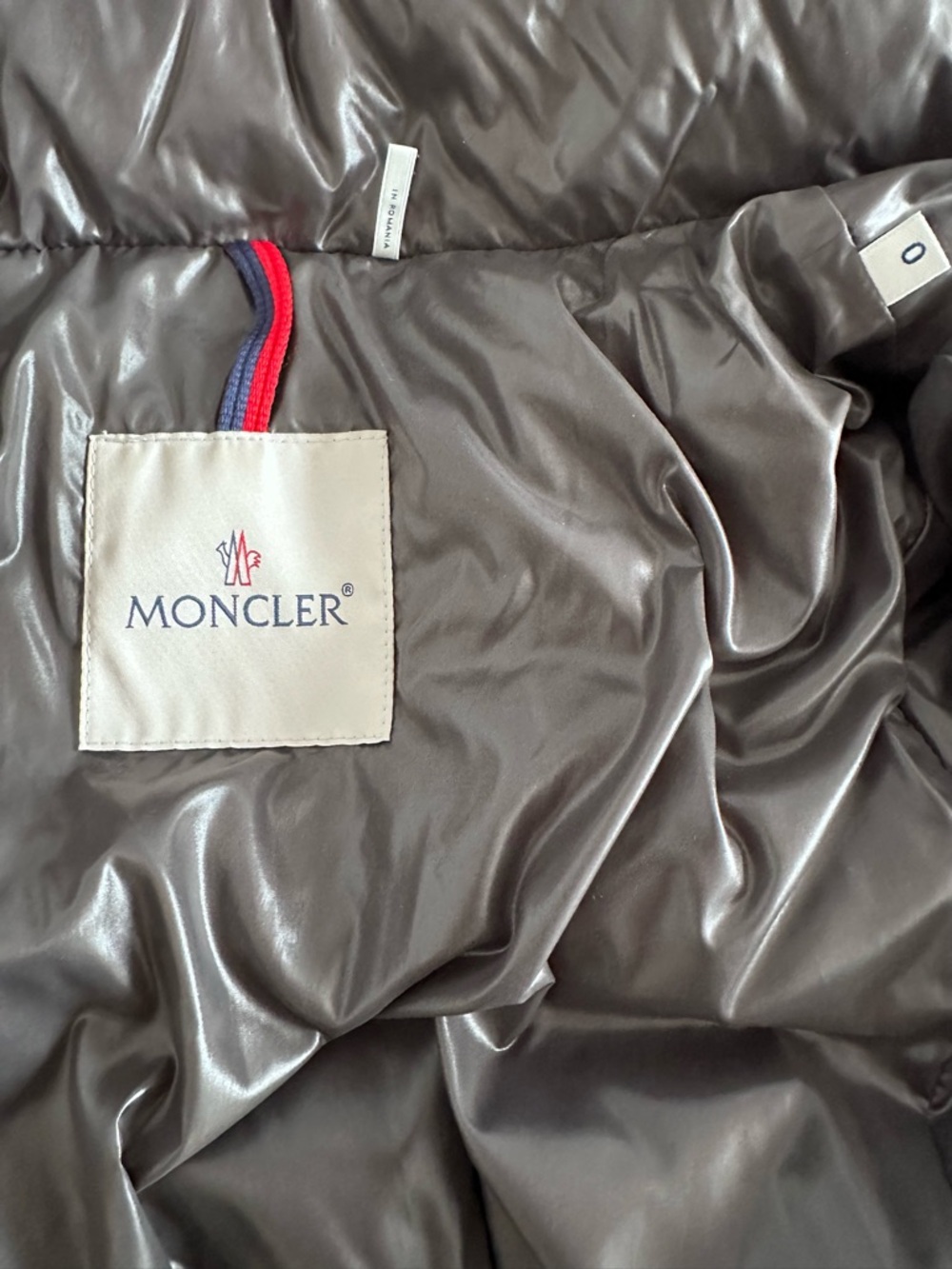 Moncler Shiny Black Quilted Puffer Jacket - Picture 6 of 6